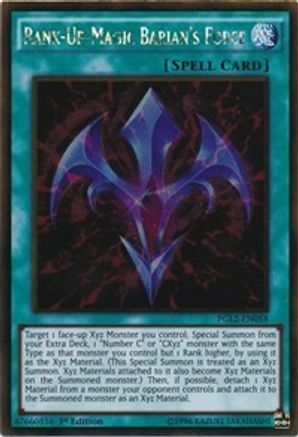 Rank-Up-Magic Barian's Force (PGL2-EN058) - Premium Gold: Return of the Bling 1st Edition Premium Gold: Return of the Bling Yugioh Single  Squirtle Squad Card Shop.