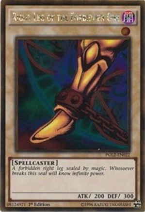 Right Leg of the Forbidden One (PGL2-EN022) - Premium Gold: Return of the Bling 1st Edition Premium Gold: Return of the Bling Yugioh Single  Squirtle Squad Card Shop.