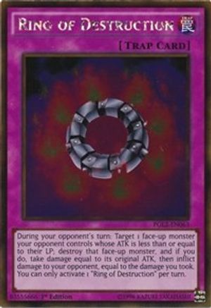 Ring of Destruction (PGL2-EN063) - Premium Gold: Return of the Bling Unlimited Premium Gold: Return of the Bling Yugioh Single  Squirtle Squad Card Shop.