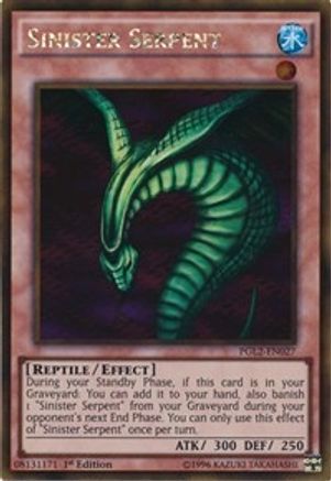 Sinister Serpent (PGL2-EN027) - Premium Gold: Return of the Bling Unlimited Premium Gold: Return of the Bling Yugioh Single  Squirtle Squad Card Shop.