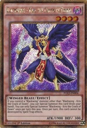 Blackwing - Kris the Crack of Dawn (PGL2-EN006) - Premium Gold: Return of the Bling Unlimited Premium Gold: Return of the Bling Yugioh Single  Squirtle Squad Card Shop.