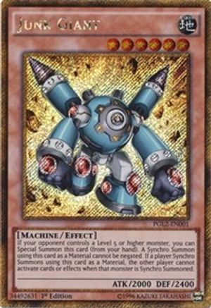 Junk Giant (PGL2-EN001) - Premium Gold: Return of the Bling 1st Edition Premium Gold: Return of the Bling Yugioh Single  Squirtle Squad Card Shop.