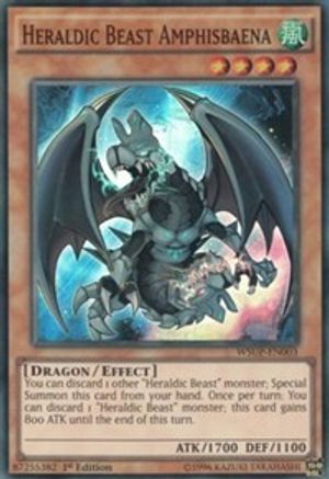 Heraldic Beast Amphisbaena (WSUP-EN003) - World Superstars 1st Edition World Superstars Yugioh Single  Squirtle Squad Card Shop.