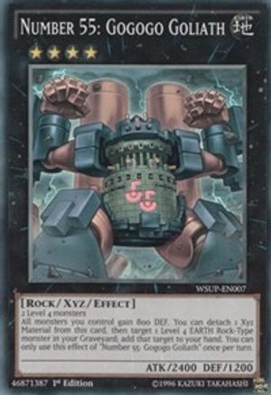 Number 55: Gogogo Goliath (WSUP-EN007) - World Superstars 1st Edition World Superstars Yugioh Single  Squirtle Squad Card Shop.