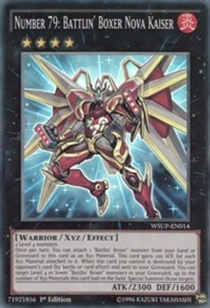 Number 79: Battlin' Boxer Nova Kaiser (WSUP-EN014) - World Superstars 1st Edition World Superstars Yugioh Single  Squirtle Squad Card Shop.