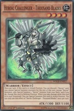 Heroic Challenger - Thousand Blades (WSUP-EN017) - World Superstars 1st Edition World Superstars Yugioh Single  Squirtle Squad Card Shop.