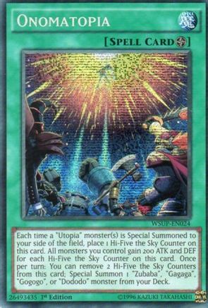 Onomatopia (WSUP-EN024) - World Superstars 1st Edition World Superstars Yugioh Single  Squirtle Squad Card Shop.