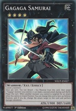 Gagaga Samurai (WSUP-EN027) - World Superstars 1st Edition World Superstars Yugioh Single  Squirtle Squad Card Shop.