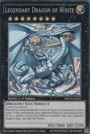 Legendary Dragon of White (WSUP-EN051) - World Superstars 1st Edition World Superstars Yugioh Single  Squirtle Squad Card Shop.
