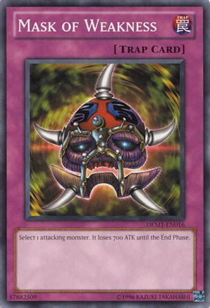 Mask of Weakness (DEM1-EN016) - Demo Pack Unlimited Demo Pack Yugioh Single  Squirtle Squad Card Shop.
