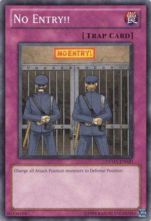 No Entry!! (DEM1-EN020) - Demo Pack Unlimited Demo Pack Yugioh Single  Squirtle Squad Card Shop.