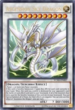 Ascension Sky Dragon (YCSW-EN007) - Yu-Gi-Oh! Championship Series Prize Cards Limited Yu-Gi-Oh! Championship Series Prize Cards Yugioh Single  Squirtle Squad Card Shop.