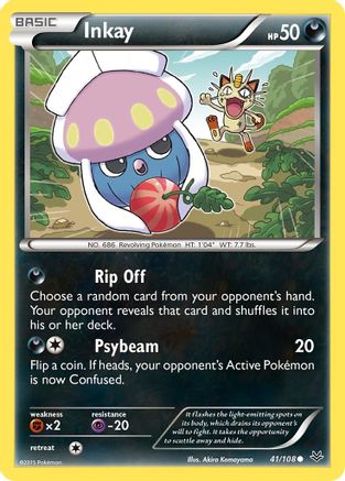 Inkay 041  XY  Roaring Skies - Common XY - Roaring Skies Pokemon Single  Squirtle Squad Card Shop.