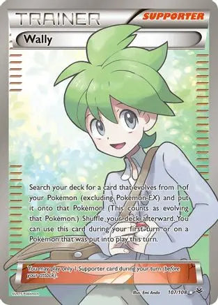 Wally (107 Full Art) (107 Full Art) 107/108  - Holofoil XY  Roaring Skies - Ultra Rare XY - Roaring Skies Pokemon Single  Squirtle Squad Card Shop.