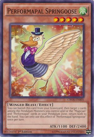 Performapal Springoose (CROS-EN005) - Crossed Souls 1st Edition Crossed Souls Yugioh Single  Squirtle Squad Card Shop.