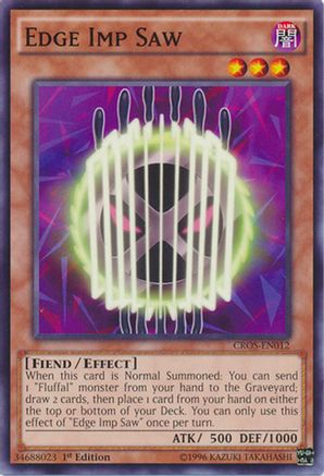 Edge Imp Saw (CROS-EN012) - Crossed Souls Unlimited Crossed Souls Yugioh Single  Squirtle Squad Card Shop.