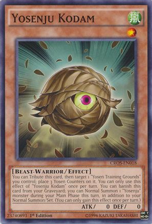 Yosenju Kodam (CROS-EN018) - Crossed Souls Unlimited Crossed Souls Yugioh Single  Squirtle Squad Card Shop.