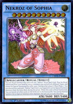 Nekroz of Sophia (UTR) (CROS-EN038) - Crossed Souls Unlimited Crossed Souls Yugioh Single  Squirtle Squad Card Shop.