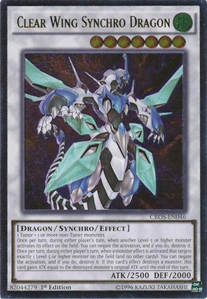 Clear Wing Synchro Dragon (UTR) (CROS-EN046) - Crossed Souls Unlimited Crossed Souls Yugioh Single  Squirtle Squad Card Shop.