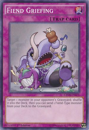 Fiend Griefing (CROS-EN076) - Crossed Souls Unlimited Crossed Souls Yugioh Single  Squirtle Squad Card Shop.