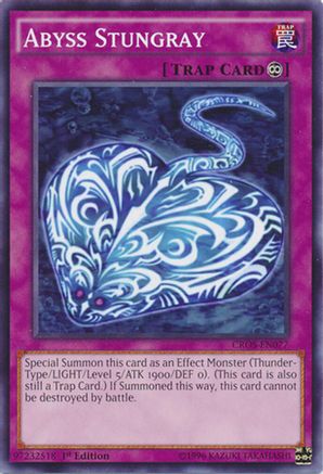 Abyss Stungray (CROS-EN077) - Crossed Souls Unlimited Crossed Souls Yugioh Single  Squirtle Squad Card Shop.