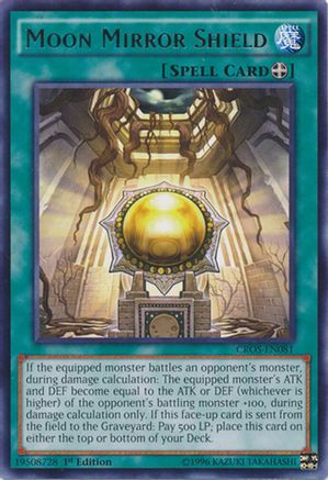 Moon Mirror Shield (CROS-EN081) - Crossed Souls Unlimited Crossed Souls Yugioh Single  Squirtle Squad Card Shop.