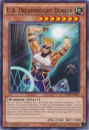 U.A. Dreadnought Dunker (CROS-EN086) - Crossed Souls 1st Edition Crossed Souls Yugioh Single  Squirtle Squad Card Shop.