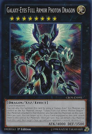 Galaxy-Eyes Full Armor Photon Dragon (CROS-EN095) - Crossed Souls Unlimited Crossed Souls Yugioh Single  Squirtle Squad Card Shop.