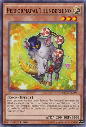 Performapal Thunderhino (CROS-EN096) - Crossed Souls 1st Edition Crossed Souls Yugioh Single  Squirtle Squad Card Shop.