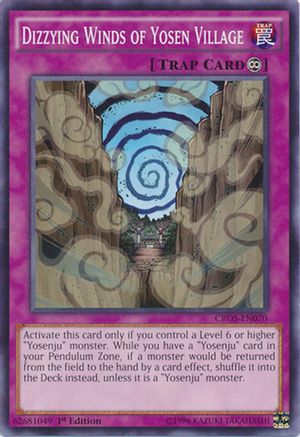 Dizzying Winds of Yosen Village (CROS-EN070) - Crossed Souls Unlimited Crossed Souls Yugioh Single  Squirtle Squad Card Shop.