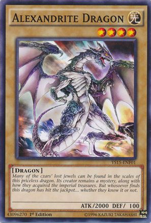 Alexandrite Dragon (YS15-ENF01) - Starter Deck: Saber Force 1st Edition Starter Deck: Saber Force Yugioh Single  Squirtle Squad Card Shop.
