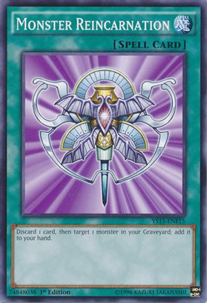 Monster Reincarnation (YS15-ENF15) - Starter Deck: Saber Force 1st Edition Starter Deck: Saber Force Yugioh Single  Squirtle Squad Card Shop.