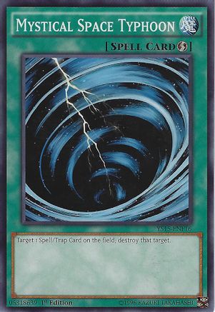 Mystical Space Typhoon (YS15-ENF16) - Starter Deck: Saber Force 1st Edition Starter Deck: Saber Force Yugioh Single  Squirtle Squad Card Shop.