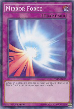 Mirror Force (Shatterfoil) (YS15-ENF21) - Starter Deck: Saber Force 1st Edition Starter Deck: Saber Force Yugioh Single  Squirtle Squad Card Shop.
