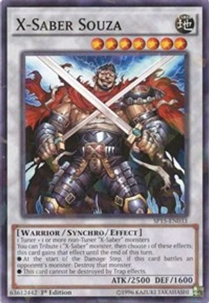 X-Saber Souza (Shatterfoil) (SP15-EN033) - Star Pack ARC-V 1st Edition Star Pack ARC-V Yugioh Single  Squirtle Squad Card Shop.