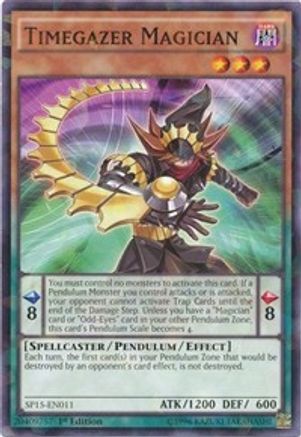 Timegazer Magician (Shatterfoil) (SP15-EN011) - Star Pack ARC-V 1st Edition Star Pack ARC-V Yugioh Single  Squirtle Squad Card Shop.