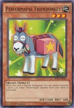 Performapal Friendonkey (SP15-EN026) - Star Pack ARC-V 1st Edition Star Pack ARC-V Yugioh Single  Squirtle Squad Card Shop.