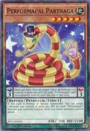 Performapal Partnaga (Shatterfoil) (SP15-EN025) - Star Pack ARC-V 1st Edition Star Pack ARC-V Yugioh Single  Squirtle Squad Card Shop.