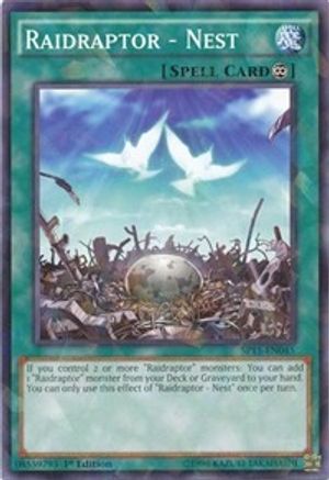Raidraptor - Nest (Shatterfoil) (SP15-EN045) - Star Pack ARC-V 1st Edition Star Pack ARC-V Yugioh Single  Squirtle Squad Card Shop.