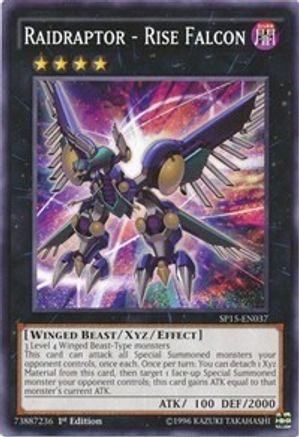 Raidraptor - Rise Falcon (SP15-EN037) - Star Pack ARC-V 1st Edition Star Pack ARC-V Yugioh Single  Squirtle Squad Card Shop.