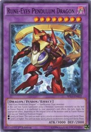 Rune-Eyes Pendulum Dragon (SP15-EN032) - Star Pack ARC-V 1st Edition Star Pack ARC-V Yugioh Single  Squirtle Squad Card Shop.