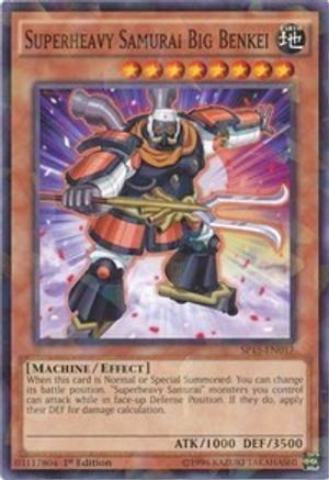 Superheavy Samurai Big Benkei (Shatterfoil) (SP15-EN017) - Star Pack ARC-V 1st Edition Star Pack ARC-V Yugioh Single  Squirtle Squad Card Shop.