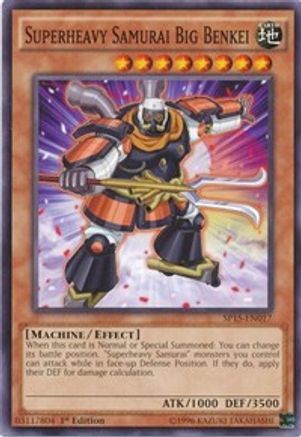 Superheavy Samurai Big Benkei (SP15-EN017) - Star Pack ARC-V 1st Edition Star Pack ARC-V Yugioh Single  Squirtle Squad Card Shop.