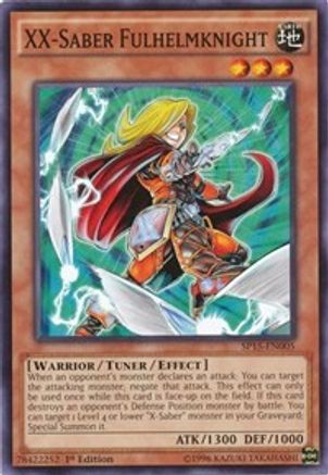 XX-Saber Fulhelmknight (SP15-EN005) - Star Pack ARC-V 1st Edition Star Pack ARC-V Yugioh Single  Squirtle Squad Card Shop.