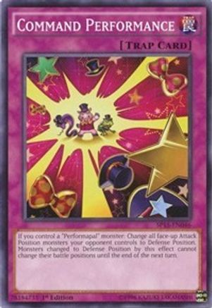 Command Performance (Shatterfoil) (SP15-EN046) - Star Pack ARC-V 1st Edition Star Pack ARC-V Yugioh Single  Squirtle Squad Card Shop.