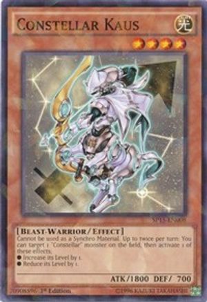 Constellar Kaus (Shatterfoil) (SP15-EN008) - Star Pack ARC-V 1st Edition Star Pack ARC-V Yugioh Single  Squirtle Squad Card Shop.