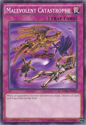 Malevolent Catastrophe (DPBC-EN036) - Duelist Pack: Battle City 1st Edition Duelist Pack: Battle City Yugioh Single  Squirtle Squad Card Shop.