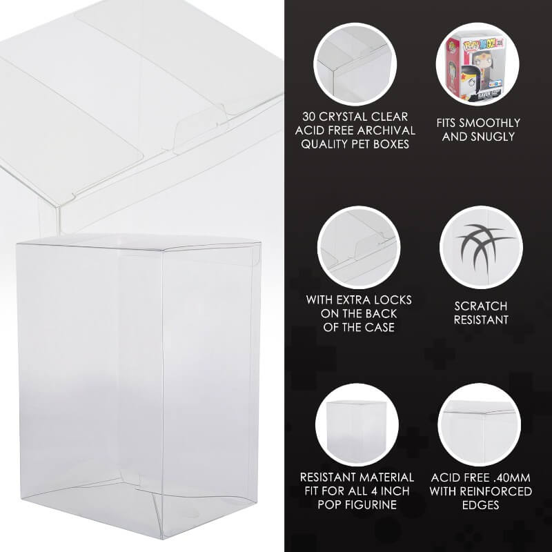 Funko Pop EVORETRO Protectors 4 inch 0.35mm EVORETRO Canada Funko Pop Protectors  Squirtle Squad Card Shop.