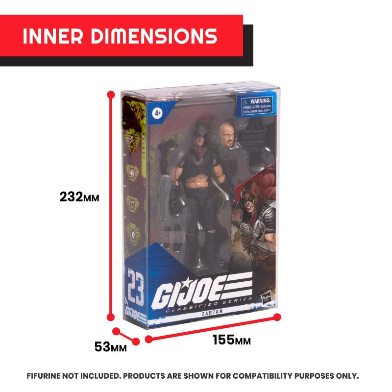 G.I. Joe Classified Series - EVORETRO PET Protector 0.40MM - Pack of 10 EVORETRO Canada Figurine Protectors  Squirtle Squad Card Shop.
