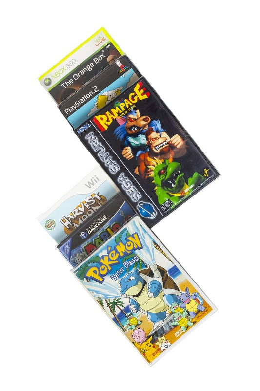 Nintendo Gamecube / XBOX 360 / WII / PS2 / DVD EVORETRO PET Protectors - Pack of 25 EVORETRO Canada Video Game Protectors  Squirtle Squad Card Shop.